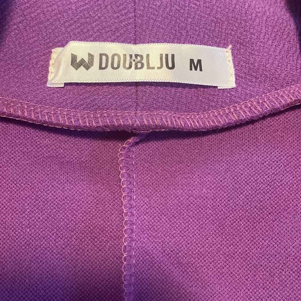 Doublju Bright Purple Open Style Cardigan Duster NWOT - Picture 7 of 9